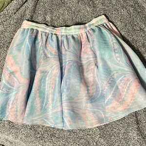 Selkie- Pastel Swirl Skirt 1x